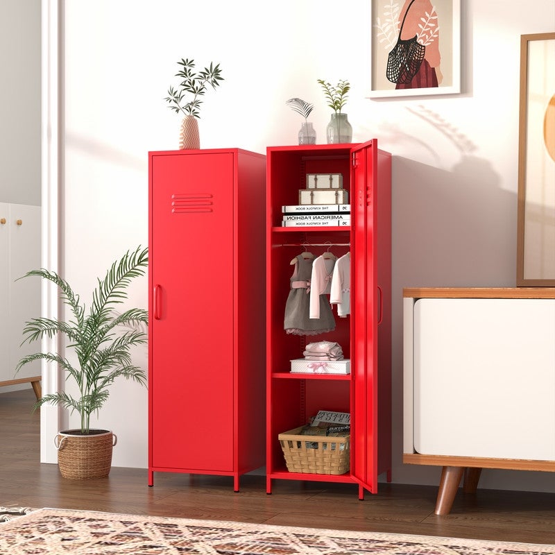 GEITIN Storage File Cabinet with Doors and Adjustable Shelves