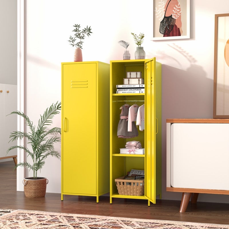 GEITIN Storage File Cabinet with Doors and Adjustable Shelves