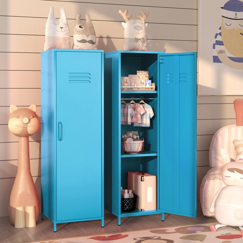 GEITIN Storage File Cabinet with Doors and Adjustable Shelves