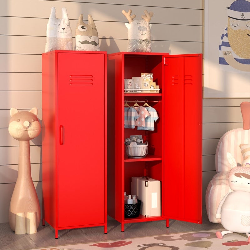 GEITIN Storage File Cabinet with Doors and Adjustable Shelves