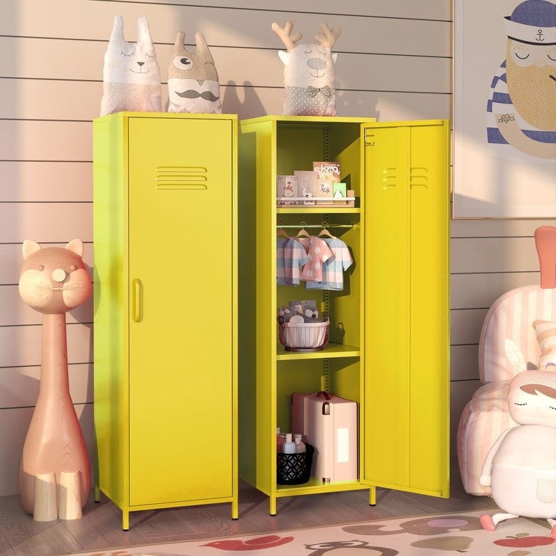 GEITIN Storage File Cabinet with Doors and Adjustable Shelves