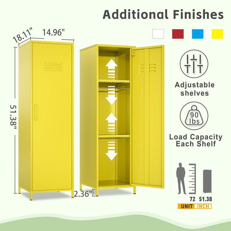 GEITIN Storage File Cabinet with Doors and Adjustable Shelves